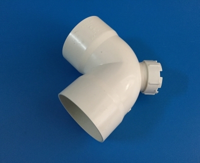 PVC 90度弯头带检口