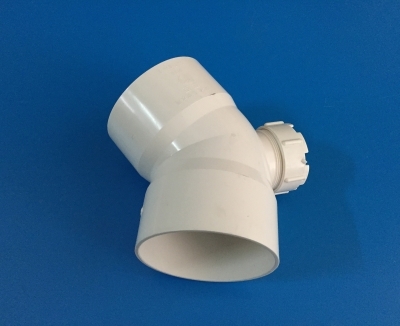 PVC 45度弯头带检口